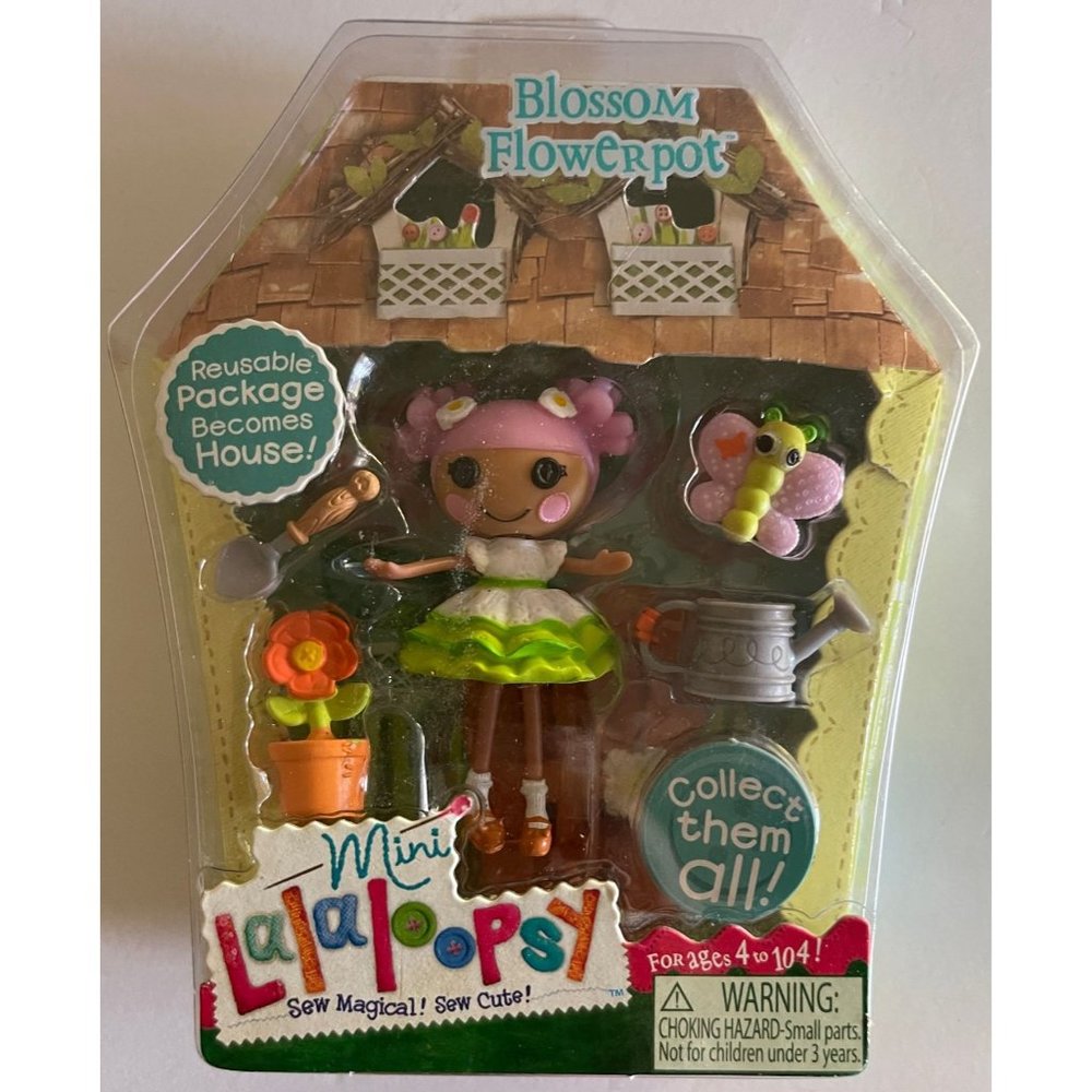 NEW Lalaloopsy Mini Doll Blossom Flowerpot ~Ships in a Box!